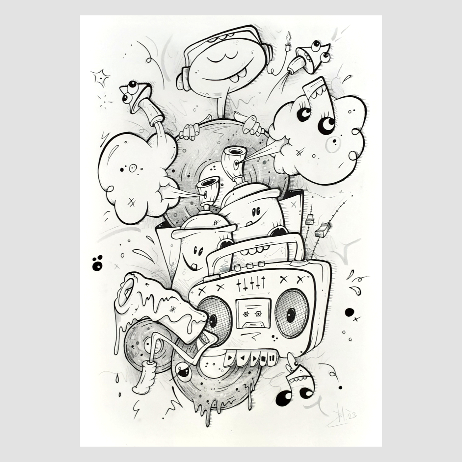 Meanwhile... in the Disco Pt. 4 - 42 x 59.4 cm (A2)