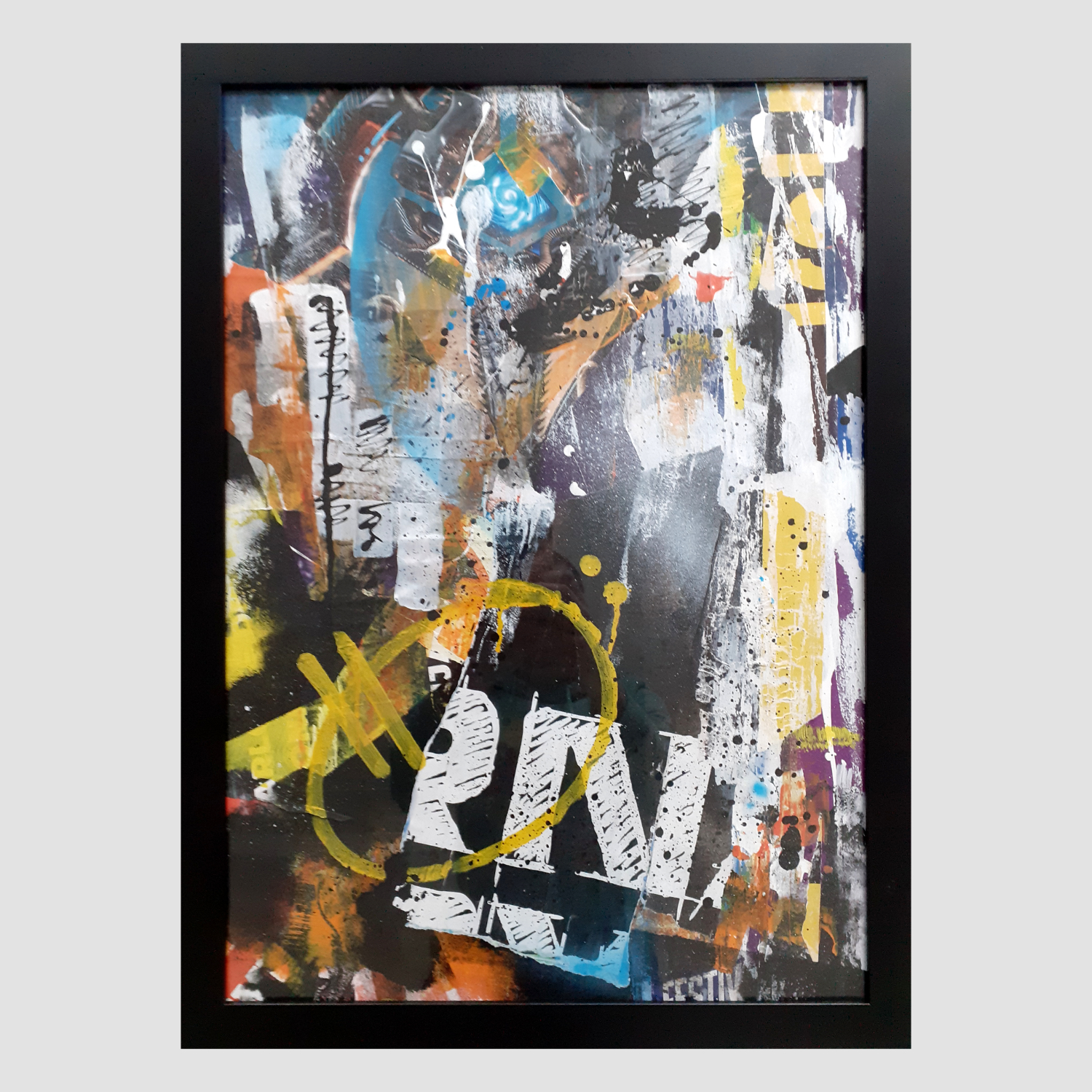 Skip - Collage van Straatposters Ingelijste collage.